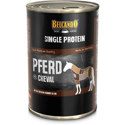 Nourriture humide pour chiens adultes Belcando - Cheval & Digestible - Publicité Nourriture humide pour chiens adultes Belcando - Cheval & Digestible - Publicité