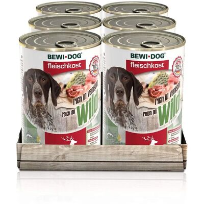 Bewi Dog - Rico en Venado - 800 g - comida úmida para cães em lata Bewi Dog - Rico en Venado - 800 g - comida úmida para cães em lata