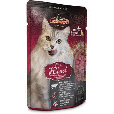 Nourriture humide pour chats LEONARDO 756325 85 g - Publicité Nourriture humide pour chats LEONARDO 756325 85 g - Publicité