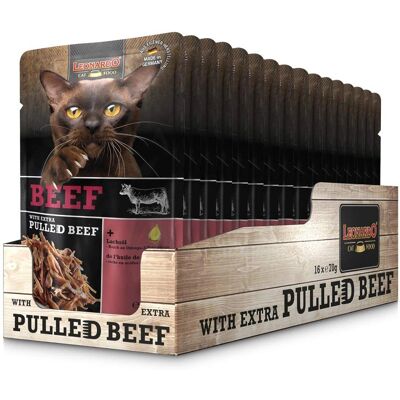 Leonardo Nötkött Extra Pulled Beef med Strimlor - 16 x 70g Leonardo Nötkött Extra Pulled Beef med Strimlor - 16 x 70g