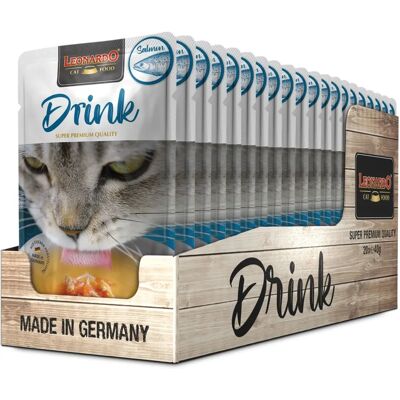 Zuppa di Salmone Leonardo Drink - 20 Bustine per Gatti Zuppa di Salmone Leonardo Drink - 20 Bustine per Gatti