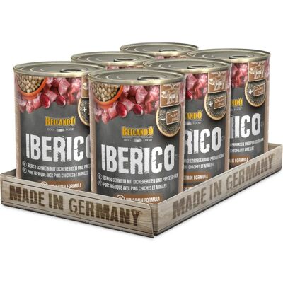 Belcando Iberico Porc avec Pois Chiches et Cranberries - Nourriture humide - Publicité Belcando Iberico Porc avec Pois Chiches et Cranberries - Nourriture humide - Publicité