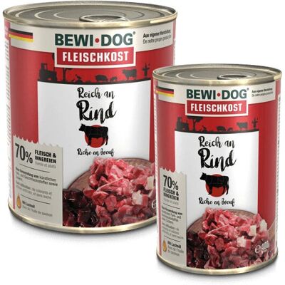 Karma dla psów Bewi-Dog z wołowiną - 6 x 800 g Karma dla psów Bewi-Dog z wołowiną - 6 x 800 g
