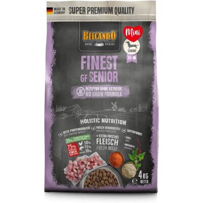 BELCANDO Finest Grain Free Senior - Cibo per cani anziani 4 kg BELCANDO Finest Grain Free Senior - Cibo per cani anziani 4 kg