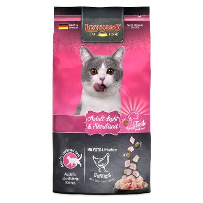Leonardo Cibo per gatti Adult Light & Sterilizzati - Pollame Leonardo Cibo per gatti Adult Light & Sterilizzati - Pollame