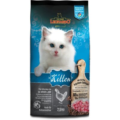 Nourriture pour Chatons Leonardo 758025 - Croquettes sèches 7,5kg Nourriture pour Chatons Leonardo 758025 - Croquettes sèches 7,5kg