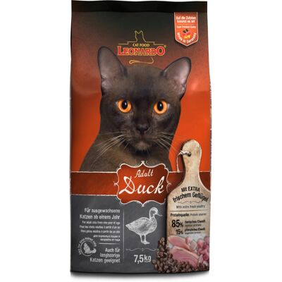 Nourriture pour chats Leonardo Canard & Riz - Croquettes 7,5kg Nourriture pour chats Leonardo Canard & Riz - Croquettes 7,5kg