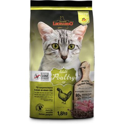 Leonardo Nourriture pour Chat Adulte Poulet Sans Céréales - 1,8 kg - Publicité Leonardo Nourriture pour Chat Adulte Poulet Sans Céréales - 1,8 kg - Publicité