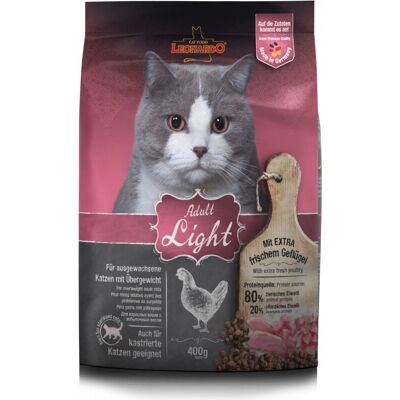 LEONARDO - 758805 - Light - Adult - Alimentation pour chat - Publicité LEONARDO - 758805 - Light - Adult - Alimentation pour chat - Publicité
