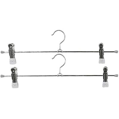 MAWA Superclip Stahlklemm-Hosenbügel 40cm Silber 2er Pack MAWA Superclip Stahlklemm-Hosenbügel 40cm Silber 2er Pack
