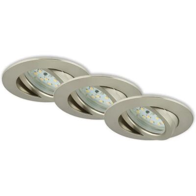 BRILONER Inbyggda LED-lampor - Elegant, Justerbar, 3-Pack BRILONER Inbyggda LED-lampor - Elegant, Justerbar, 3-Pack