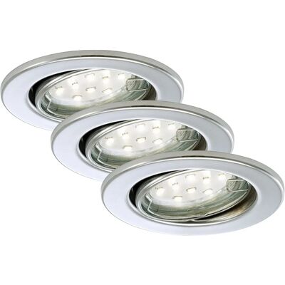 BRILONER 3 Faretti LED incasso - Regolabili, Metallo - 250 Lumen BRILONER 3 Faretti LED incasso - Regolabili, Metallo - 250 Lumen