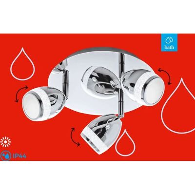 BRILONER RINGO LED-Deckenleuchte - 3-flammig chrom BRILONER RINGO LED-Deckenleuchte - 3-flammig chrom