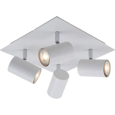Plafonnier Briloner avec 4 spots ajustables GU10 - Éclairage intérieur Plafonnier Briloner avec 4 spots ajustables GU10 - Éclairage intérieur