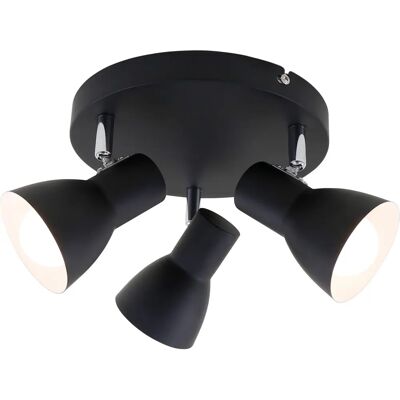 BRILONER Czarna lampa sufitowa - 3 gniazda E14 - Użytek wewnętrzny BRILONER Czarna lampa sufitowa - 3 gniazda E14 - Użytek wewnętrzny
