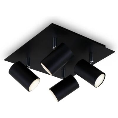 Briloner Deckenleuchte - GU10, 4 Leuchten, Schwarz, Max 40W Briloner Deckenleuchte - GU10, 4 Leuchten, Schwarz, Max 40W