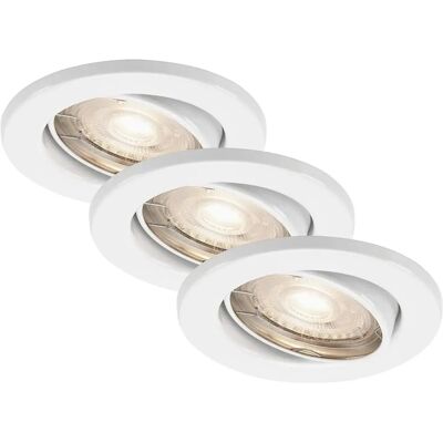 BRILONER Weiße 3-LED Einbauleuchte - LED Einbaulicht BRILONER Weiße 3-LED Einbauleuchte - LED Einbaulicht