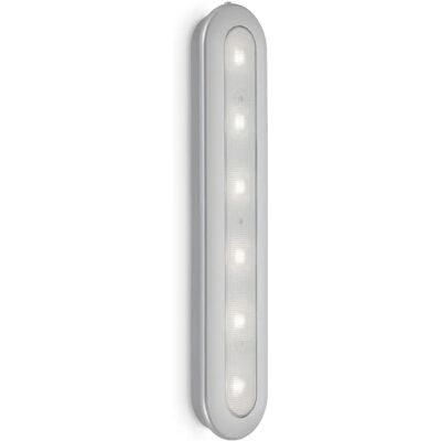 Briloner Lero LED-Push-Licht - Indoor, Silber, 30 cm - LED Push Light Briloner Lero LED-Push-Licht - Indoor, Silber, 30 cm - LED Push Light