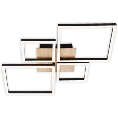 Briloner Ceiling LED Light - Step dim, 4 wood lights Briloner Ceiling LED Light - Step dim, 4 wood lights