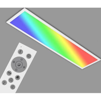BRILONER Weiß 100cm LED Deckenleuchte - Ultraslim, Dimmbar, RGB BRILONER Weiß 100cm LED Deckenleuchte - Ultraslim, Dimmbar, RGB