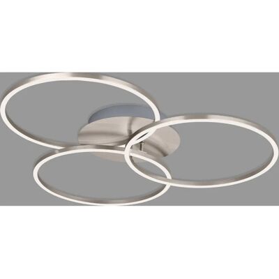BRILONER LED Deckenleuchte - Modern dimmbar, Nickel, 4400lm BRILONER LED Deckenleuchte - Modern dimmbar, Nickel, 4400lm