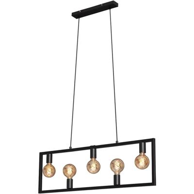 Lámpara Colgante BRILONER KOTAK - Negro - Iluminación Vintage Interior Lámpara Colgante BRILONER KOTAK - Negro - Iluminación Vintage Interior