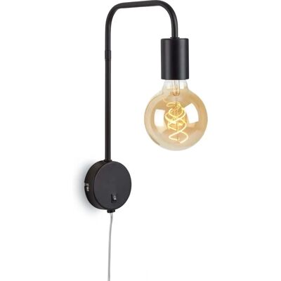 Briloner Schwarze Vintage Wandleuchte - Wandlampe, Nachttisch, Flur Briloner Schwarze Vintage Wandleuchte - Wandlampe, Nachttisch, Flur