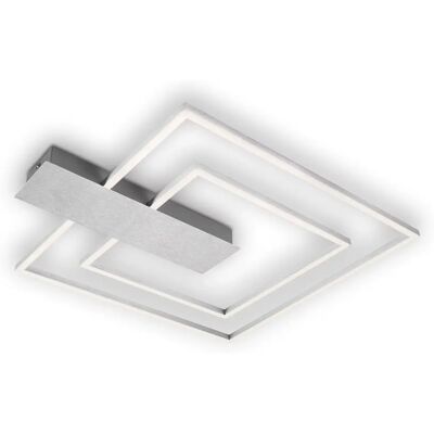 BRILONER LEUCHTEN Nico Duo Luz de Techo Gris Aluminio Regulable BRILONER LEUCHTEN Nico Duo Luz de Techo Gris Aluminio Regulable