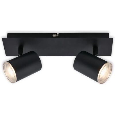 Lumière de plafond noire Briloner - Salle de bain 29x9.9x11.2 cm - Lumière de plafond Lumière de plafond noire Briloner - Salle de bain 29x9.9x11.2 cm - Lumière de plafond