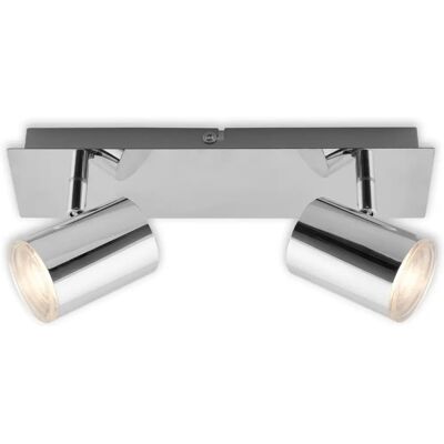 BRILONER Projecteur LED 29cm - 2xGU10 Max 5W Chrome BRILONER Projecteur LED 29cm - 2xGU10 Max 5W Chrome