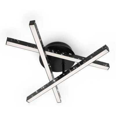 Plafonnier Briloner Rey 18W - Lampe LED Noire Moderne Plafonnier Briloner Rey 18W - Lampe LED Noire Moderne