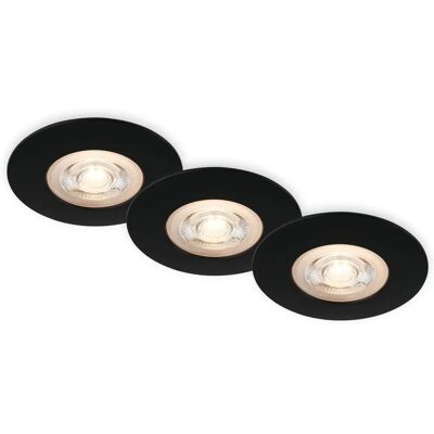 Briloner Schwarze LED Einbauleuchte - IP65, 3x5W, 480lm Briloner Schwarze LED Einbauleuchte - IP65, 3x5W, 480lm