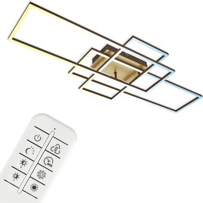 Briloner Gold Ceiling Light - 104x32 - 51W - 6600lm - Modern LED Ceiling Lamp Briloner Gold Ceiling Light - 104x32 - 51W - 6600lm - Modern LED Ceiling Lamp