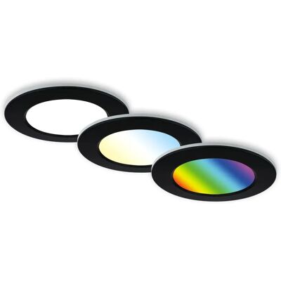Briloner Set luci LED incassate RGB-CCT nero Briloner Set luci LED incassate RGB-CCT nero