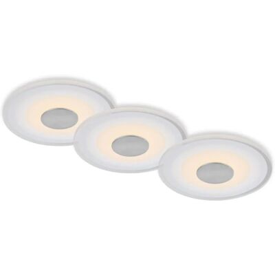 Briloner Aluminium LED Einbauleuchte - 3er-Set Briloner Aluminium LED Einbauleuchte - 3er-Set