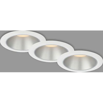 Briloner Weiß-Silber LED Einbauleuchten-Set - LED Recessed Light Set Briloner Weiß-Silber LED Einbauleuchten-Set - LED Recessed Light Set