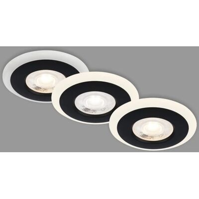 Conjunto de luces LED empotradas BRILONER - 8.4cm - 3 LED - 5W - 460lm - Negro Conjunto de luces LED empotradas BRILONER - 8.4cm - 3 LED - 5W - 460lm - Negro