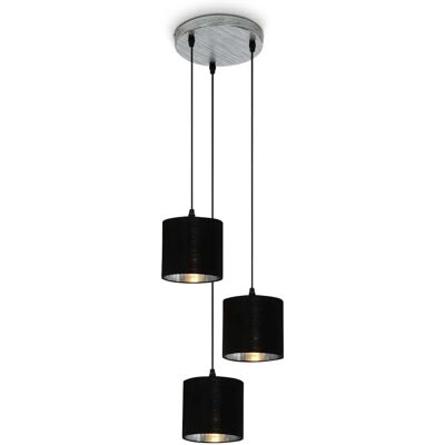 Lampadario in argento antico Briloner - 120cm, 3x E14 Lampadario in argento antico Briloner - 120cm, 3x E14