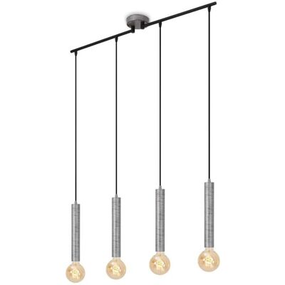 Suspension rétro BRILONER - 85 cm - Argent antique Suspension rétro BRILONER - 85 cm - Argent antique