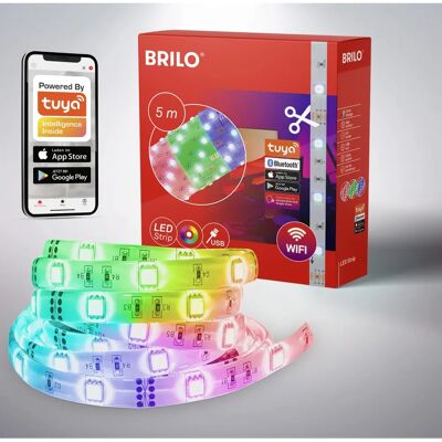BRILONER Smarte RGB-LED-Leiste - 5m mit WLAN & Bluetooth BRILONER Smarte RGB-LED-Leiste - 5m mit WLAN & Bluetooth