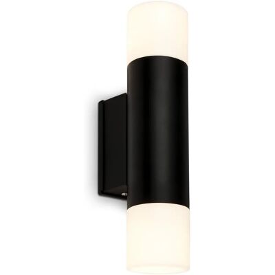 BRILONER Svart LED badrumsbelysning 2 ljuskällor 4,8W 400lm BRILONER Svart LED badrumsbelysning 2 ljuskällor 4,8W 400lm