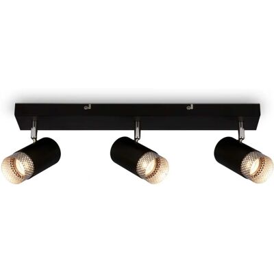 Projecteur de plafond Briloner GU10 Noir Argent - Éclairage de plafond Projecteur de plafond Briloner GU10 Noir Argent - Éclairage de plafond