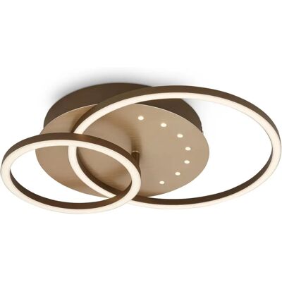 BRILONER Compact LED Ceiling Light - 40cm, 26W, 2550lm, Brown BRILONER Compact LED Ceiling Light - 40cm, 26W, 2550lm, Brown
