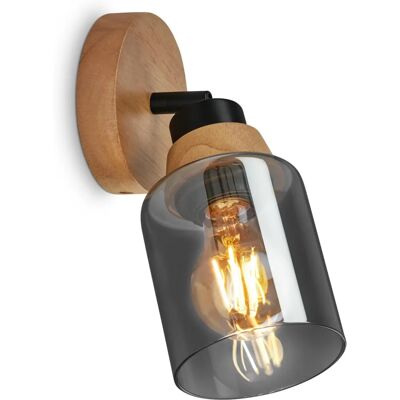 Briloner Hema Spot - Adjustable E27 Wood Effect - Spotlight Briloner Hema Spot - Adjustable E27 Wood Effect - Spotlight