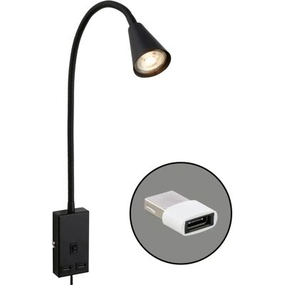 Briloner Lampa ścienna - Regulowana GU10 USB Briloner Lampa ścienna - Regulowana GU10 USB
