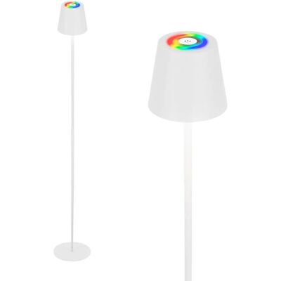 Sconto Witte Staande Lamp 130cm Hoogte 20cm Diameter - Staande Lampen Sconto Witte Staande Lamp 130cm Hoogte 20cm Diameter - Staande Lampen
