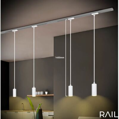 Briloner Weiße LED Schienenpendelleuchte - Pendelleuchte Briloner Weiße LED Schienenpendelleuchte - Pendelleuchte