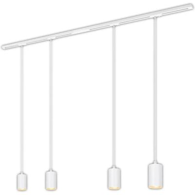 Sistema Blanco Briloner con 4 Colgantes GU10 - Sistema de Iluminación Sistema Blanco Briloner con 4 Colgantes GU10 - Sistema de Iluminación