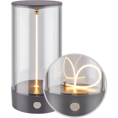 B.K.LICHT Briloner Wiggle Tischlampe - Kabellos, Warmweiß, 4-stufig dimmbar B.K.LICHT Briloner Wiggle Tischlampe - Kabellos, Warmweiß, 4-stufig dimmbar