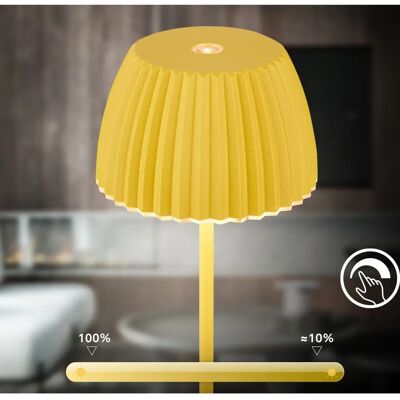 B.K.LICHT Champ Mini Wireless Rechargeable LED Lamp - 1.5W, 150lm, Dimmer, Touch, Yellow - Table Lamp B.K.LICHT Champ Mini Wireless Rechargeable LED Lamp - 1.5W, 150lm, Dimmer, Touch, Yellow - Table Lamp